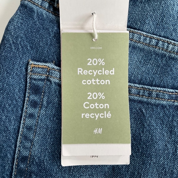 H&M Women’s Vintage Mom Jeans Sz 0 Blue Loose Fit High Waist Ankle Denim Classic - Picture 10 of 11